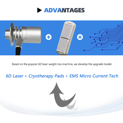 3 In 1 Cryotherapy Facial Machine 6D Lipolaser Cryolipolysis EMS Slimming Machine